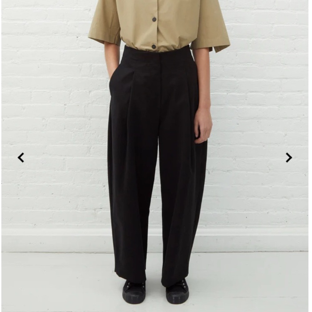 Studio Nicholson Black Dordoni Volume Trousers